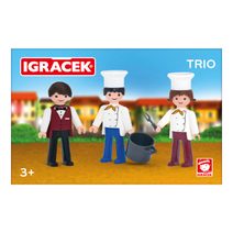 IGRÁČEK TRIO Vaříme set 3 figurky s doplňky v krabičce