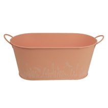 Květináč plechový K2596/2 - 28,5 x 14 x 12,5/14,5 cm