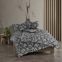 Prodloužené bavlněné povlečení renforcé 140x220, 70x90cm OSAKA šedá