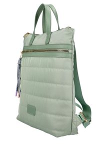 Mátově zelený dámský prošívaný batoh AM0289