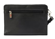 Černá kožená pánská dokladová taška / etue Albatros
