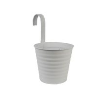 Květináč plechový k zavěšení K2576-01 - dia 16 x 14 x 26,5 cm
