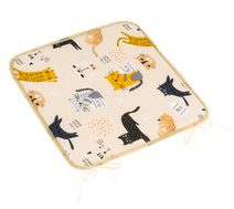 Sedák Adéla hladký - 40x40 cm hladký Kočka žlutá