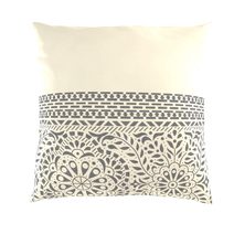 Vánoční povlak Mrazivé vločky tmavě šedý 40x40 cm