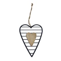 Srdce k zavěšení DEKORACE K4024 - 15 cm