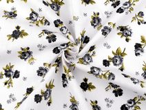 Bavlněná látka / plátno růže METRÁŽ