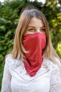 Letní antivirový šátek nanoSPACE - červený