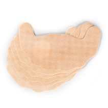 Zapínání na podprsenky, plyš šíře 75 mm čtyřřadé