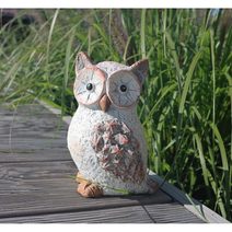 Dekorace sova X4512/3 - 14.1 × 13.8 × 19.7 cm