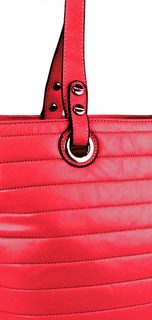 Prošívaná elegantní kabelka na rameno YH1605 červená