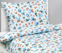 Jednobarevné bavlněné povlečení bílé 140×200, 70×90 cm