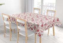 Ubrus DITA - 120x180 cm šedý květ