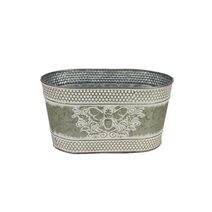 Květináč plechový ovál K4131/2 - 23.5 cm