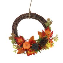 Podzimní věnec P2283 - 30 × 30 × 8 cm