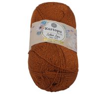 Příze LOTUS LUX - 100g / 340 m hnědá
