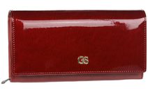 Kožená dámská peněženka RFID červená v dárkové krabičce