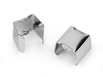 Posunovač kovový vnitřní průvlek 25mm nikl 10 kusů