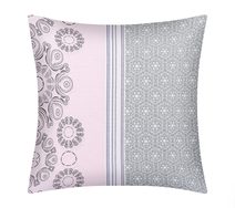 Povláček bavlněný Růžová,Šedá,Bílá 90/133B 40x40 cm