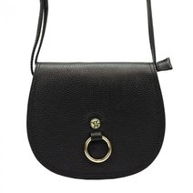 GREGORIO Kožená dámská crossbody kabelka černá