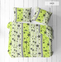 Povlečení krep Katarina - zelené 140x200+70x90 cm