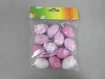 VELIKONOČNÍ DEKORACE vajíčka, 12 ks X6805-05