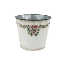Vánoční květináč plechový K3903/2 - 15 cm