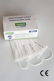 Nanovlákenné roušky Nano Med Clean 50 ks balení
