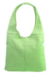 Dámská shopper kabelka přes rameno světle zelená