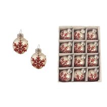 Vánoční ozdoba, 16 ks 371515-16 - dia 3.5 cm