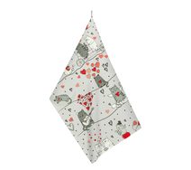 Kuchyňská utěrka 1 ks Šedá,Bílá,Červená 309 50x70 cm