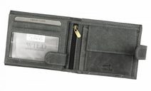 Kožená hnědá malá tenká peněženka pouze na karty RFID v krabičce ALWAYS WILD