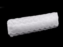 Krajka silonová 0109 šíře 14cm bílá METRÁŽ