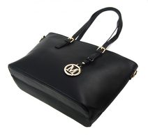 Velká dámská nylonová shopper kabelka přes rameno světlá fialová