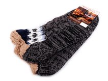 Pánské ponožky zimní s protiskluzem, vlněné