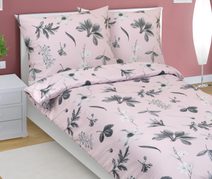 Povlečení bavlněné - 140x220, 70x90 cm Růže kávová