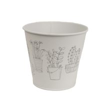 Květináč plechový K2603/2 - dia 14 x 12,6 cm