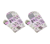 Kuchyňská chňapka - 2ks Lila,Šedá,Bílá CH/243 28x18 cm