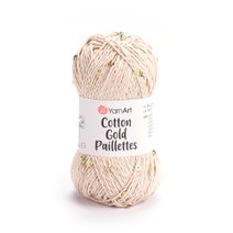 Pletací příze Cotton Gold Paillettes s flitry 50 g
