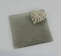 Skleněný tácek dekorační S0144/1 - 14,4 x 14,4 x 1 cm