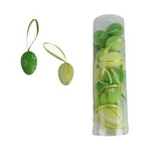 VELIKONOČNÍ DEKORACE vajíčka, 12 ks X6798-15 - dia 4 cm