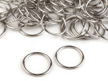 Kroužek Ø25 mm na koženou galanterii 10 kusů