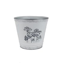 Květináč plechový K3587/2 - dia 14,5 × 13 cm