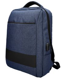 Modrý batoh pro notebook 15,6 palce, USB, UNI