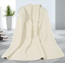 Evropské merino deka bílá 450g/m2 - 155x200 cm deka bílá