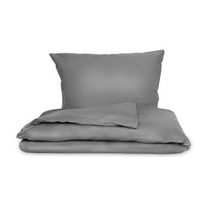 Saténové prodloužené povlečení LUXURY COLLECTION 140x220, 70x90cm tmavě šedé