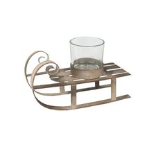 Svícen sáňky K3438 - 15,5 × 6,5 × 6 cm