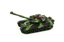 Tank plast 27cm na setrvačník na baterie se světlem se zvukem 2 barvy v krabici 29x13x12cm