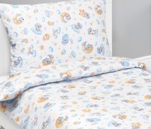 Klasické ložní bavlněné povlečení DELUX STRIPES MODRÉ 140x200, 70x90cm