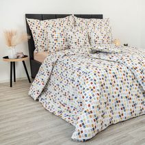 Prodloužené krepové povlečení 140x220, 70x90cm LOSOSOVÉ