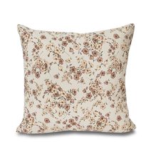 Povlak na polštář krep Kvítí béžové